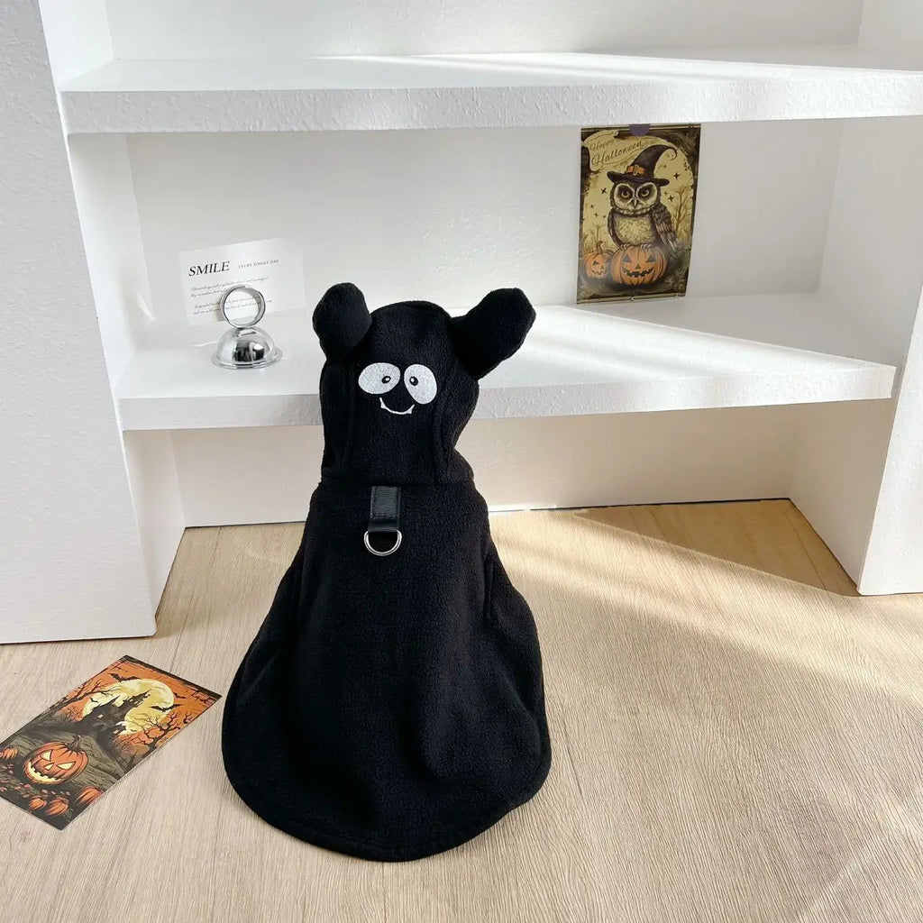 Dog Halloween Ghost Cape Costume Set