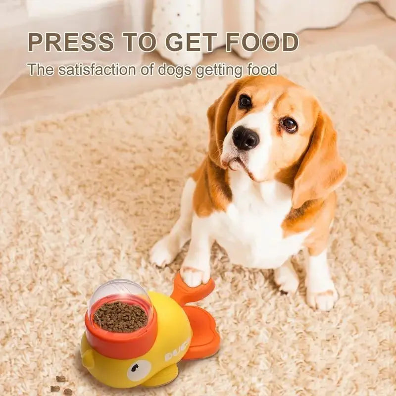 Pet Press Feeder Toy, 1 Box Interactive Food Dispenser Toy, Dog Training Feeder, Dog Treat Dispenser, Pet Interactive Toy, Dog & Cat Feeding Accessories
