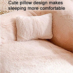 Plush Sofa Bed For Cats And Small Medium Dogs, Memory Foam Removable Washable Pet Sof, With Non Slip Bottom, Fluffy Pet Sofa Bed Puppy Sleeping Bed, Removable Washable Cat Bed For Indoor