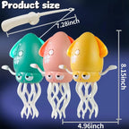 Dancing squid toy, music, lights and fun movements, bright LED lights, cheerful music, safe and durable