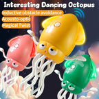 Dancing squid toy, music, lights and fun movements, bright LED lights, cheerful music, safe and durable