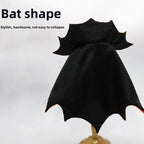 Halloween Cat Costume Bat Cloak