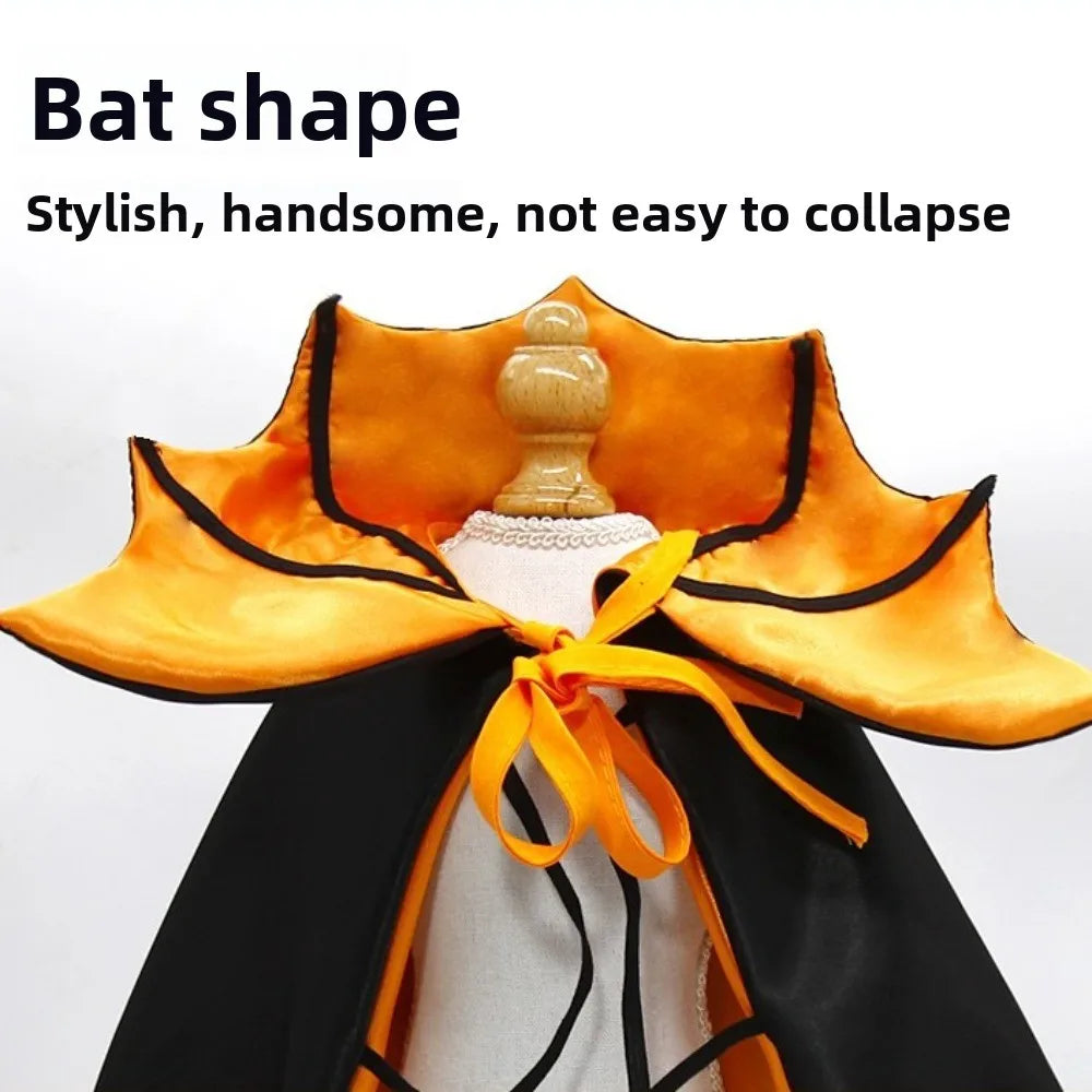 Halloween Cat Costume Bat Cloak