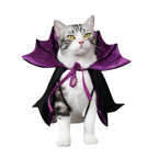 Halloween Cat Costume Bat Cloak