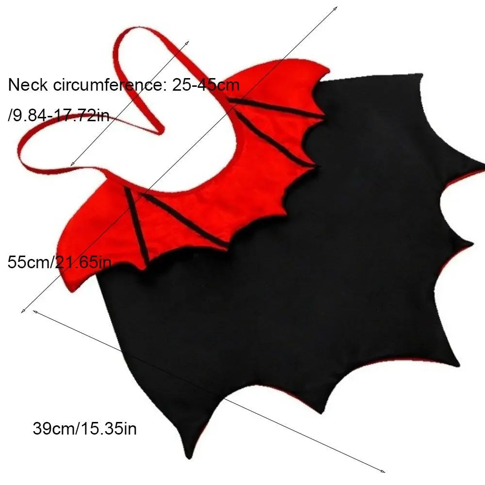 Halloween Cat Costume Bat Cloak