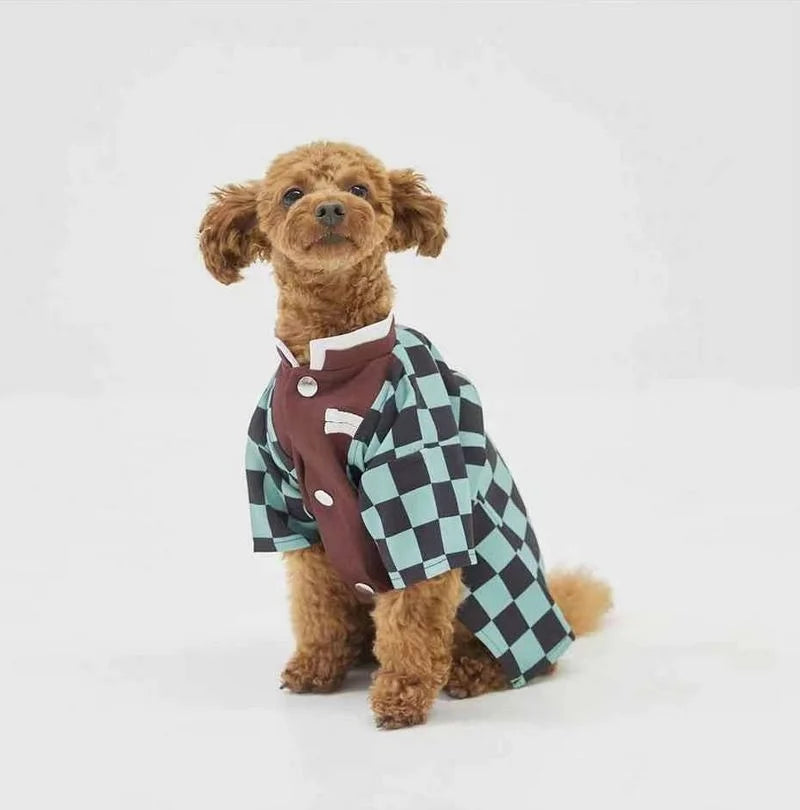 Demon Slayer Dog Kimono Costume Set