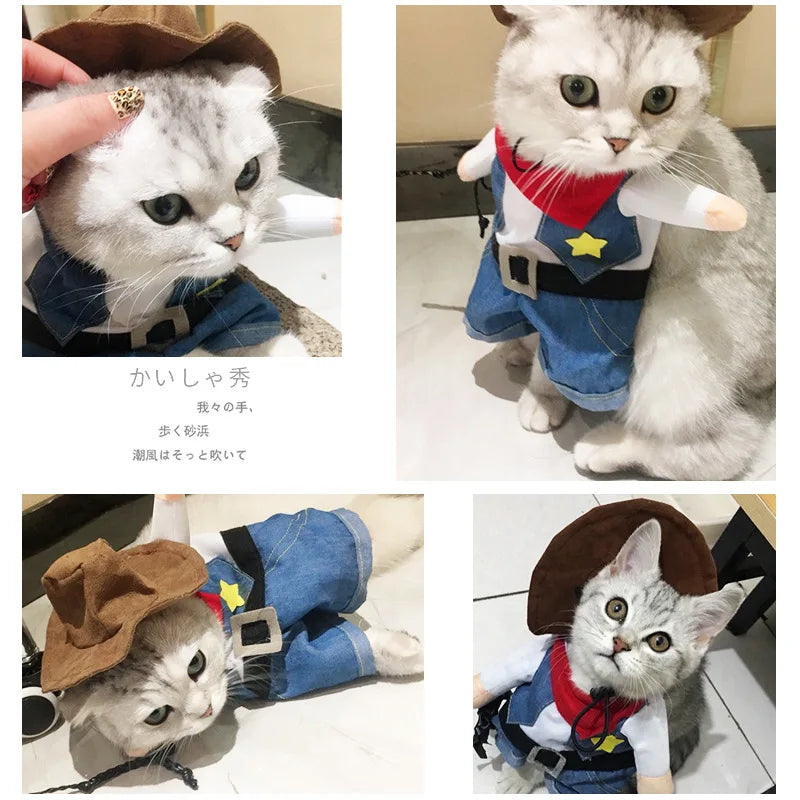 Pet Sheriff Costume for Cats and Dogs
