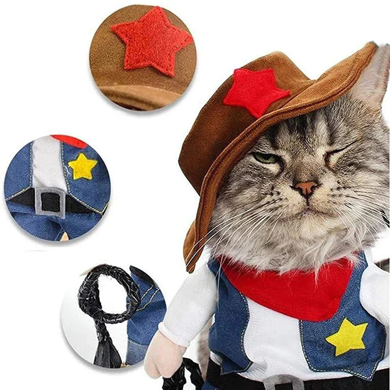 Pet Sheriff Costume for Cats and Dogs
