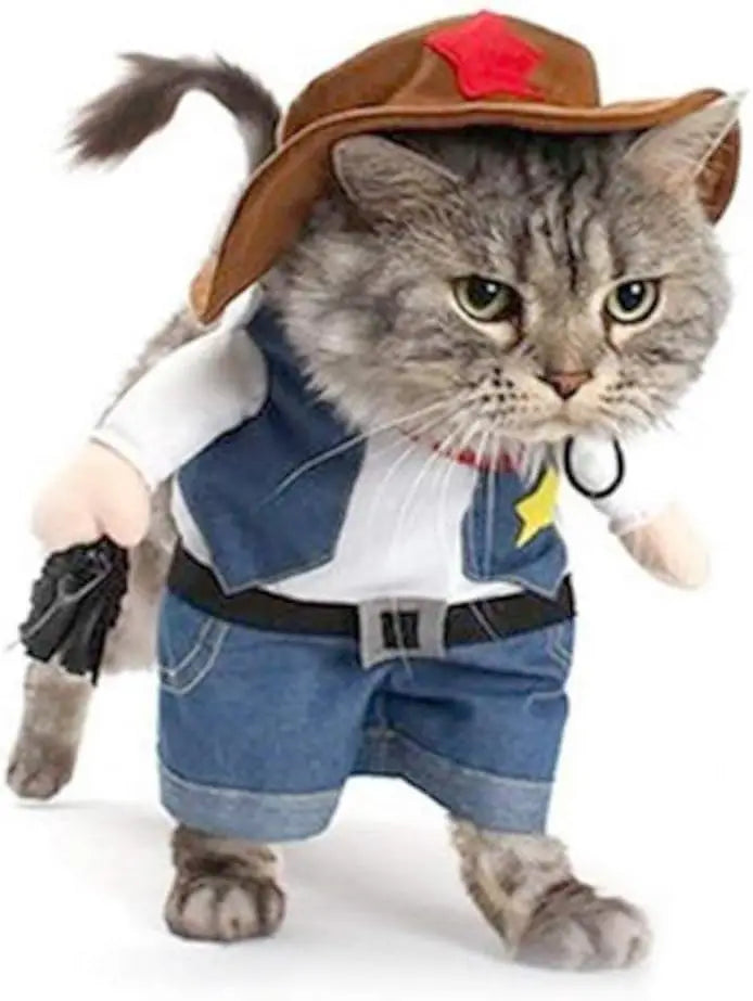 Pet Sheriff Costume for Cats and Dogs