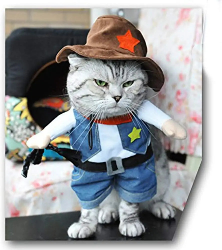 Pet Sheriff Costume for Cats and Dogs