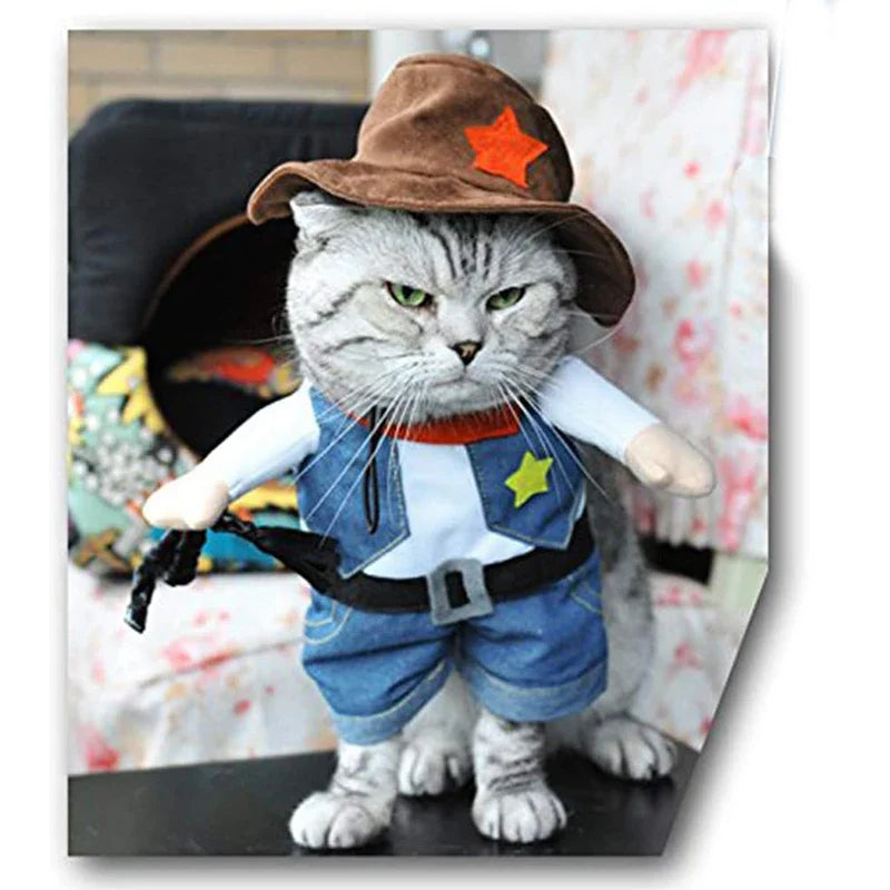 Pet Sheriff Costume for Cats and Dogs