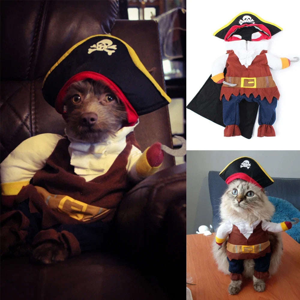 Pirate Halloween Costume for Cats and Dogs