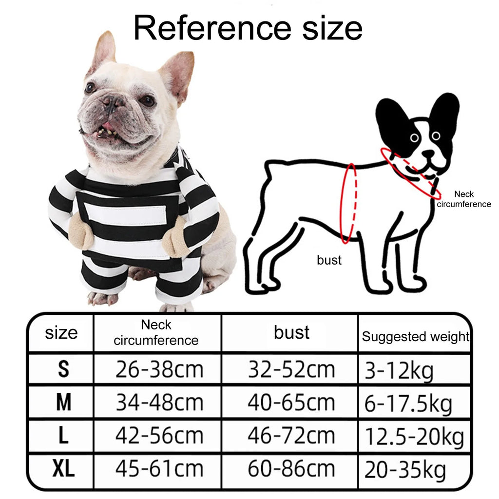 Prisoner Dog Costume for Pets