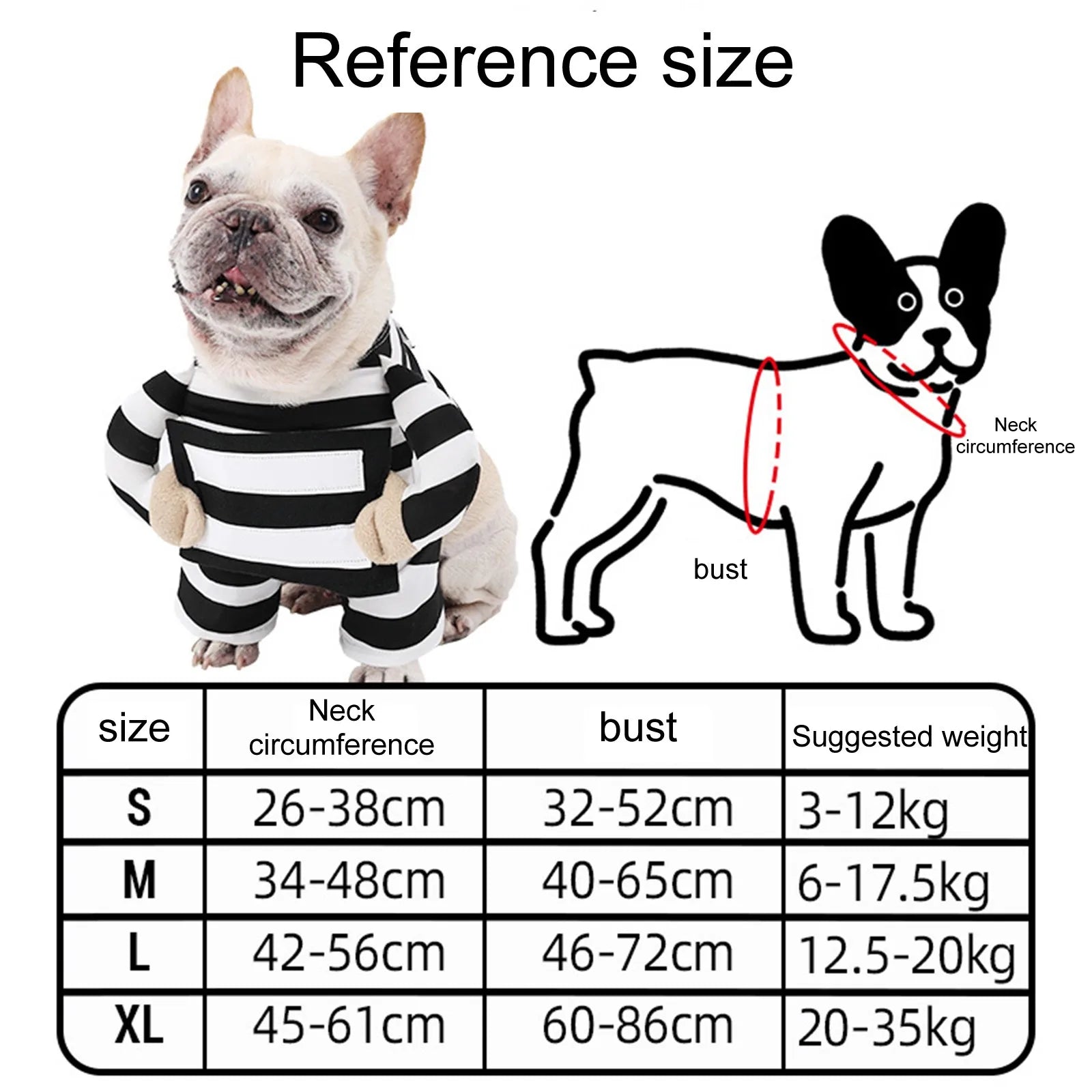 Prisoner Dog Costume for Pets