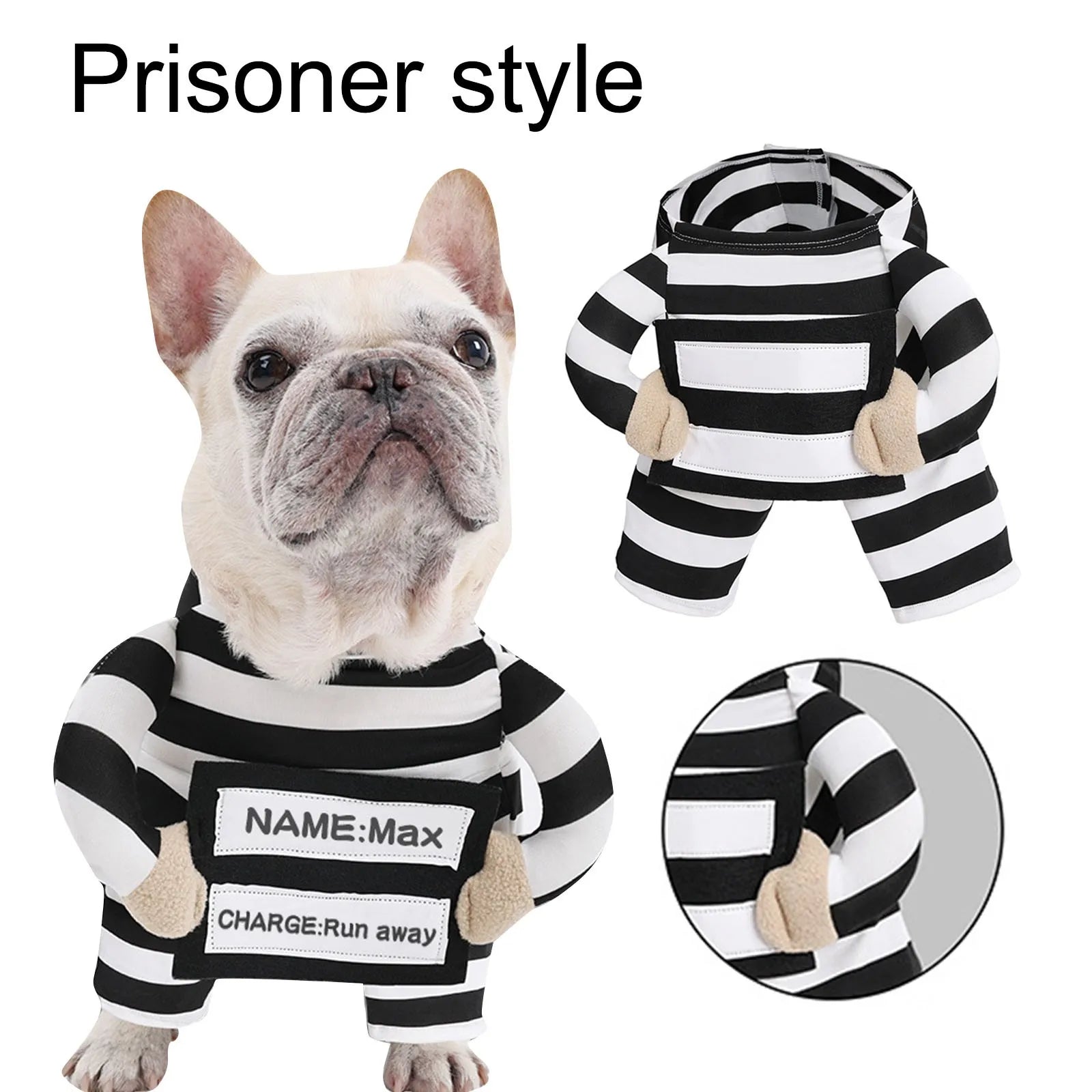Prisoner Dog Costume for Pets
