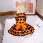 Pumpkin Pet Skirt for Pets - Cute Halloween Outfit