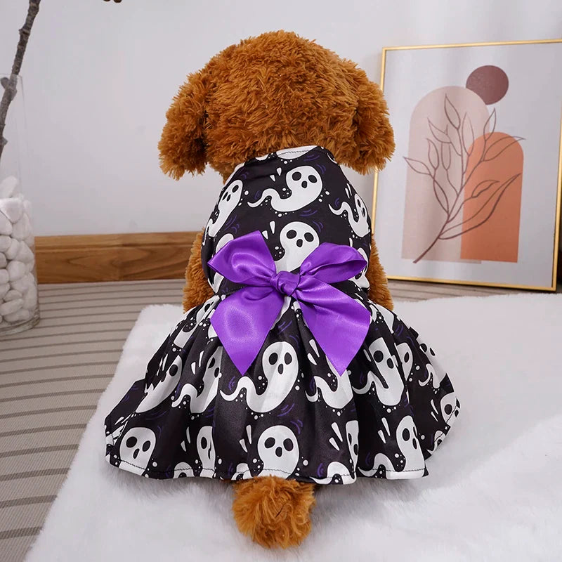 Pumpkin Pet Skirt for Pets - Cute Halloween Outfit