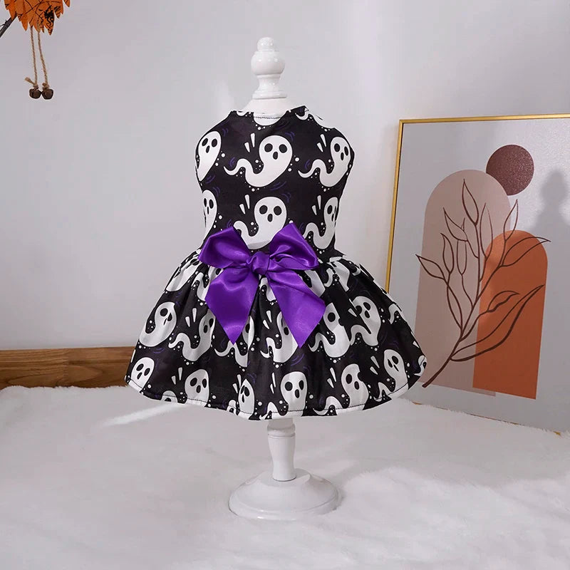 Pumpkin Pet Skirt for Pets - Cute Halloween Outfit